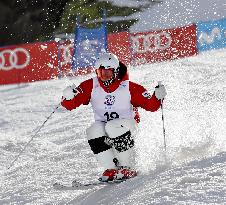 Skiing: Japan's Horishima surprise moguls winner at worlds