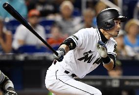 Baseball: Ichiro singles in Marlins' 9-2 win