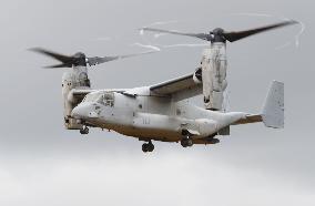 Osprey aircraft join Japan-U.S. joint drill in Hokkaido