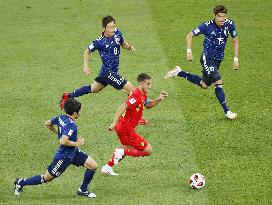 Football: Japan vs Belgium at World Cup