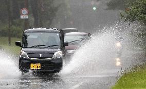 Heavy rain in southwestern Japan