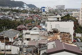 Aftermath of Typhoon Faxai in Chiba