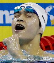 Sun wins 1,500 free in world record