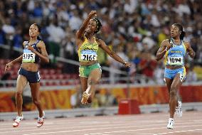 Jamaica's Fraser wins women's 100-meter at Beijing Olympics