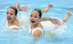 China places 4th in synchronized swimming duet free routine