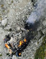 Chopper crashes in Gifu during rescue attempt, 3 aboard killed