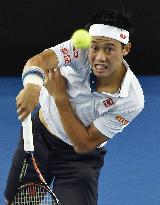 Nishikori reaches Aussie Open 3rd round