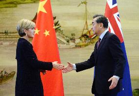 China, Australia foreign ministers meet in Beijing