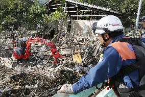 Search for missing persons continues in typhoon-hit areas