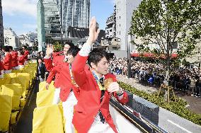 Olympics, Paralympics medalists parade in Tokyo
