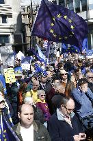 Anti-Brexit protestors march in London