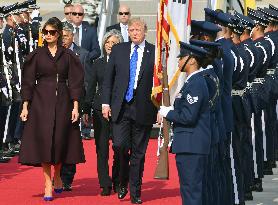 Trump arrives in S. Korea