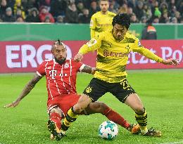 Football: Bayern vs Dortmund in German Cup
