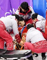 Olympics: N. Korean short track skater injured