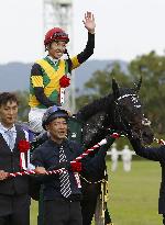 Horse racing: Take, World Premiere walk Kikka-sho red carpet