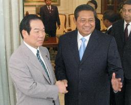 Nukaga discuses N. Korea issue with Yudhoyono