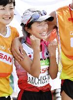 Japan's Michishita wins silver in women's marathon at Paralympics