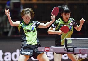Table tennis: Ishikawa, Hirano move into doubles 2nd round at worlds