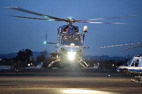 Night-time chopper patrol in Aichi