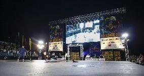 Stage for Ark League breakdancing competition