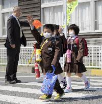 New 1st graders start school in Minamisoma
