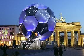 Soccer Globe exhibition booth opens in Berlin