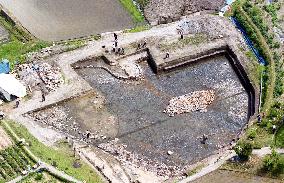 Ruins of Asuka period garden pond found in Nara