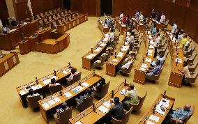Okinawa assembly demands halt to U.S. helipad construction