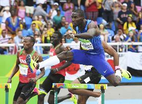 Clement wins gold in men's 400m hurdles