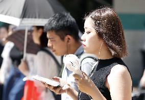 Heatwave continues in Japan