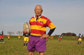 Amateur rugby player Mamoru Morita
