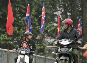 Kim Jong Un on way home