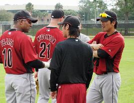 Japanese major leaguers at spring camp