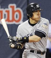 Yankees' Matsui goes 3-for-4 in game against Twins