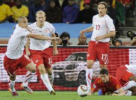 Switzerland in stunning victory over Spain