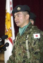 (6)Colors handed to head of GSDF core unit