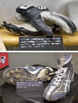 Ichiro's gloves, spiked shoes displayed at Hall of Fame museum