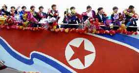 N. Korea's U-17 soccer team returns home after World Cup victory