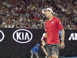 Japan's Nishikori defeated at the Australian Open