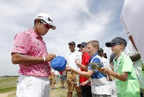Golf: Matsuyama in U.S. Open practice round