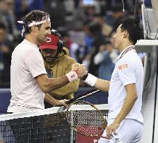 Tennis: Nishikori at Shanghai Masters