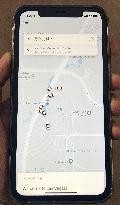 Uber ride-hailing app