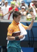 Tennis: Nishikori at Australian Open