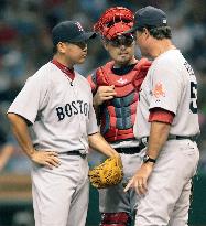 Red Sox Matsuzaka gives up 8 hits, 5 runs against Rays