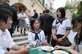 Fukushima students in Austria