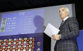 Soccer: Japan coach names squad for World Cup final-round qualifiers