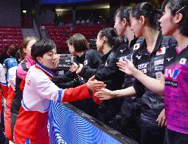 Table tennis: United Korea women's team