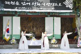 Memorial service for S. Korean A-bomb victims