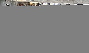 Packed Hokkaido airport after quake