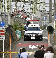 Train crash in Yokohama